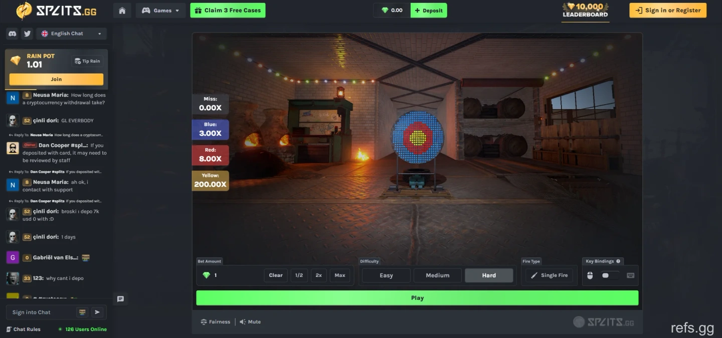 Splits Targets screen on September 4, 2026